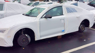 Thieves Steal Wheels Right Off Of Slumbering Audi RS7